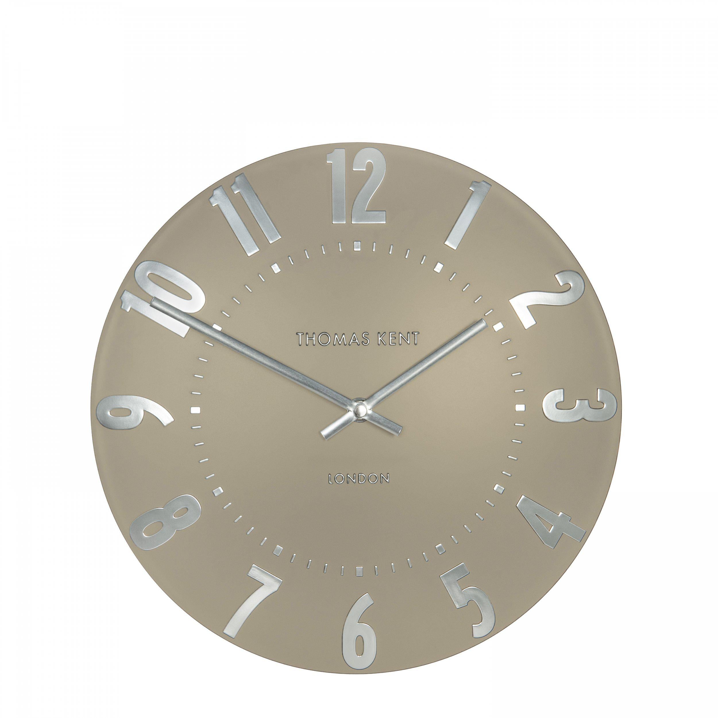 Thomas Kent 12'' Mulberry Wall Clock Mocha-Beaumonde