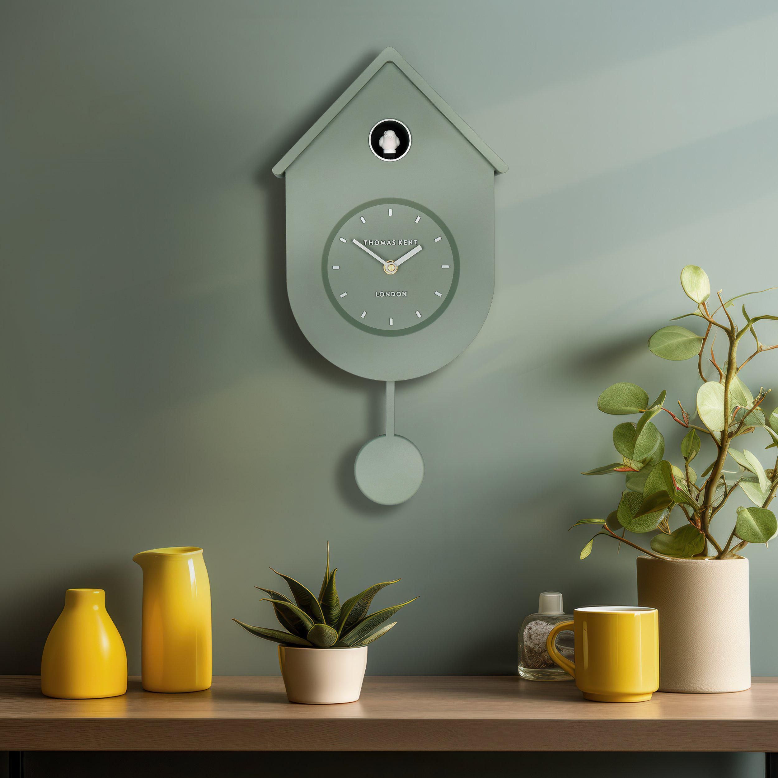 Thomas Kent Cuckoo Sage Wall Clock-Beaumonde