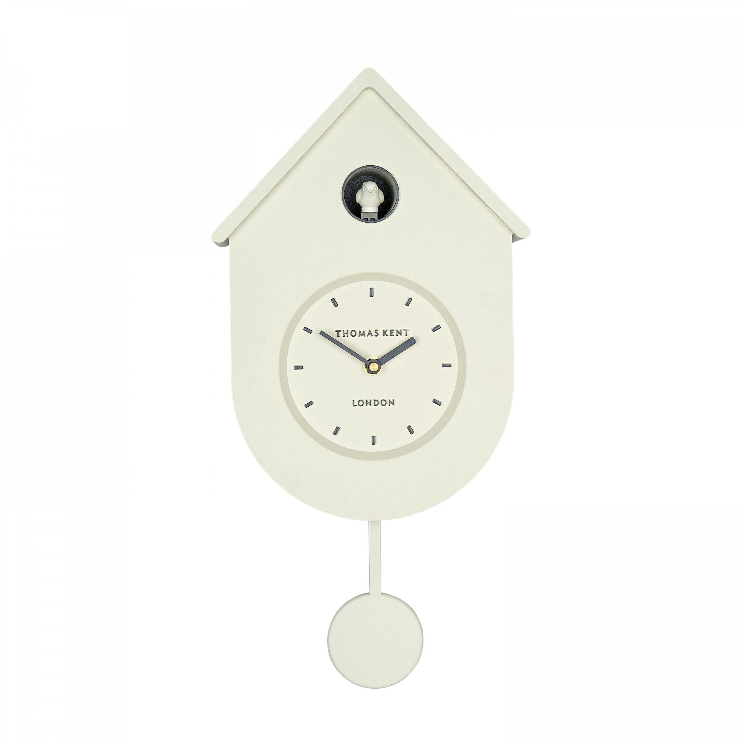 Thomas Kent Cuckoo Milk White Wall Clock-Beaumonde