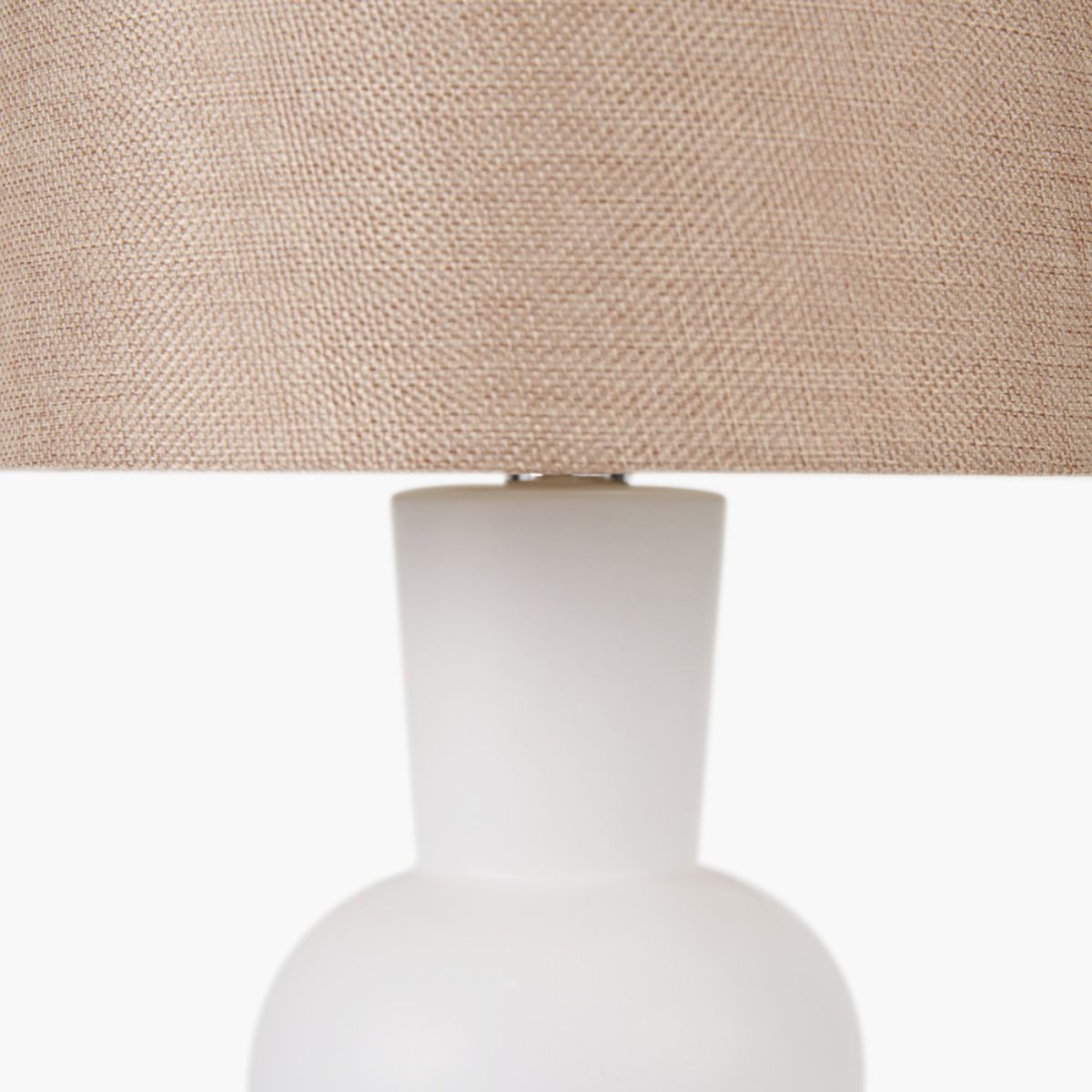 Pacific Lifestyle Aaliyah White Curved Bottle Ceramic Table Lamp
