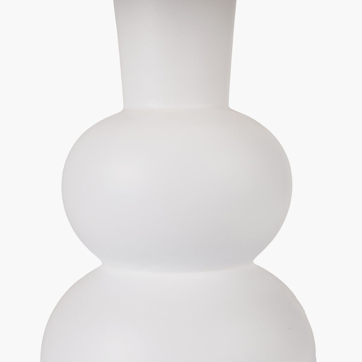 Pacific Lifestyle Aaliyah White Curved Bottle Ceramic Table Lamp