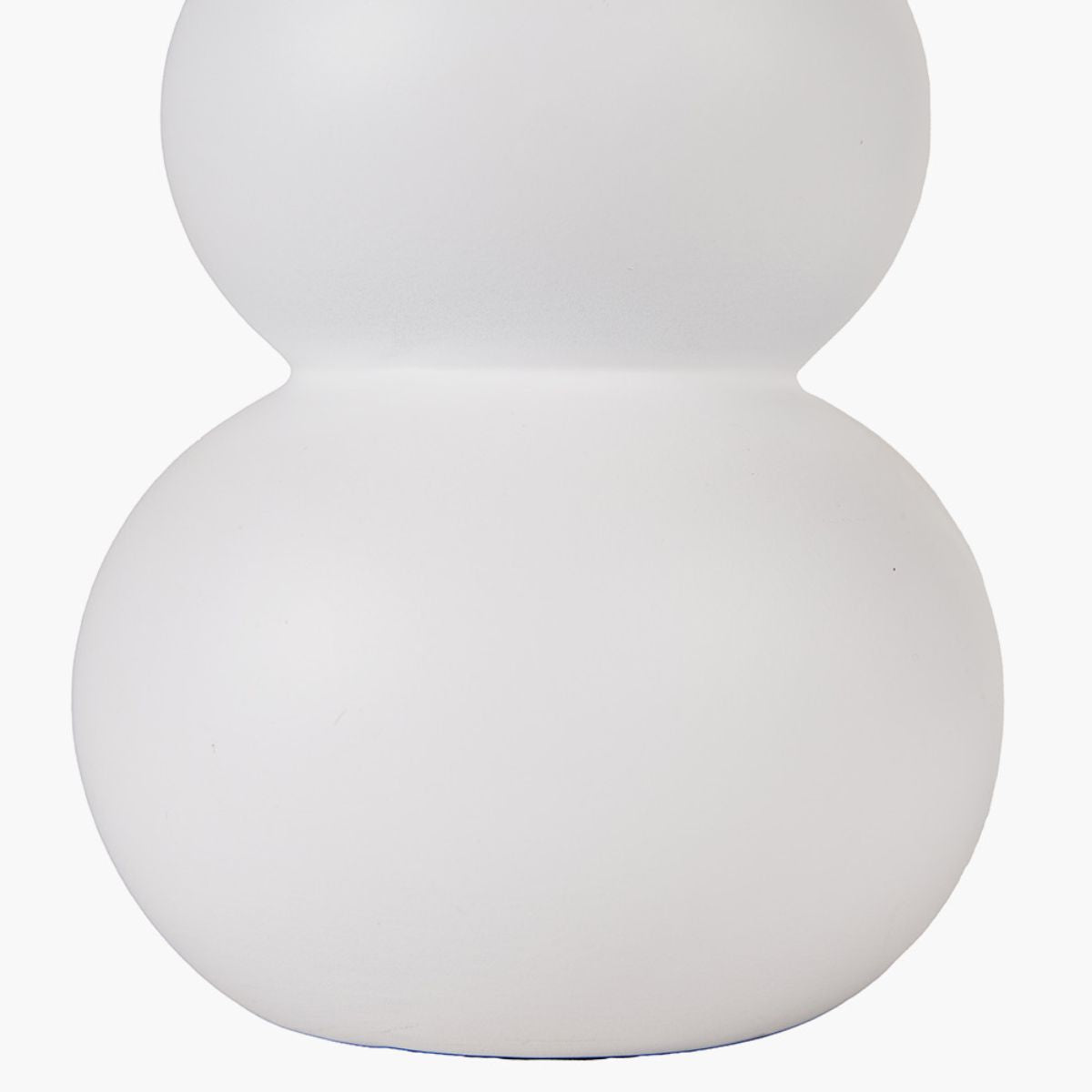 Pacific Lifestyle Aaliyah White Curved Bottle Ceramic Table Lamp