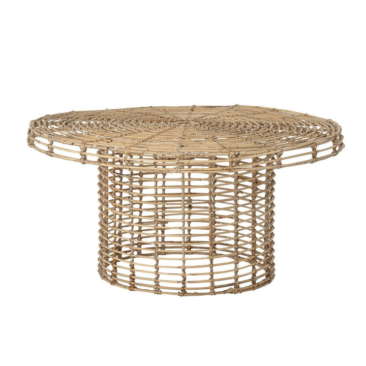 rattan coffee table round - 0