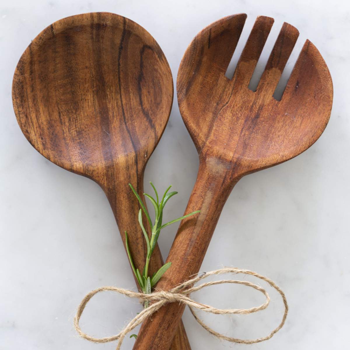 Grand Illusions Acacia Salad Server Set of 2