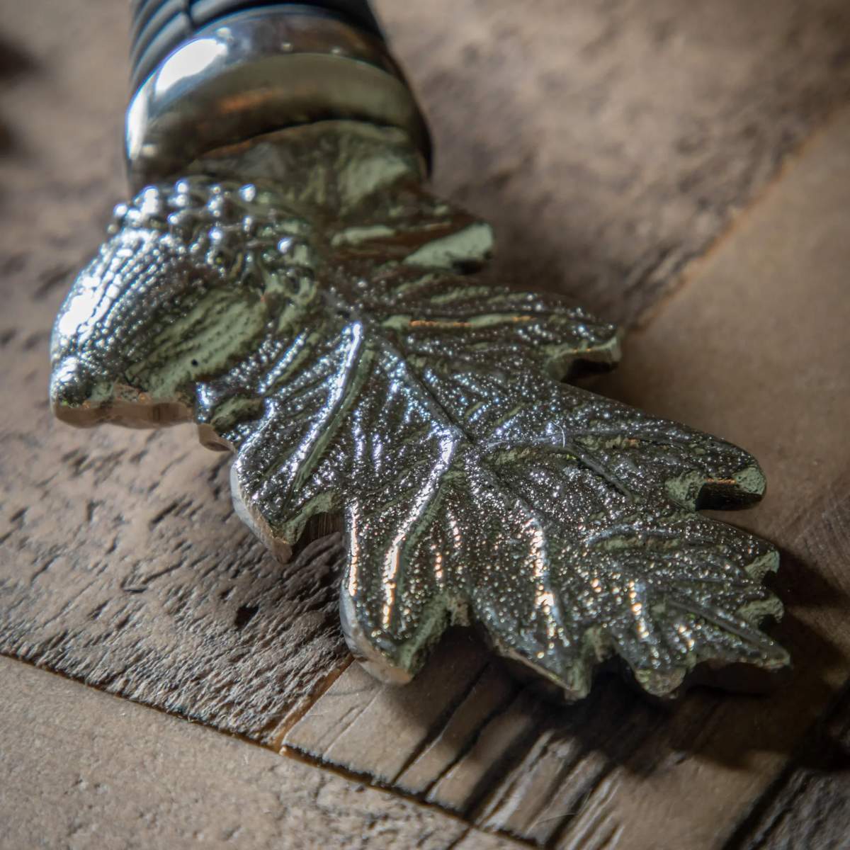Gallery Direct Acorn Bottle Stopper Nickel Finish