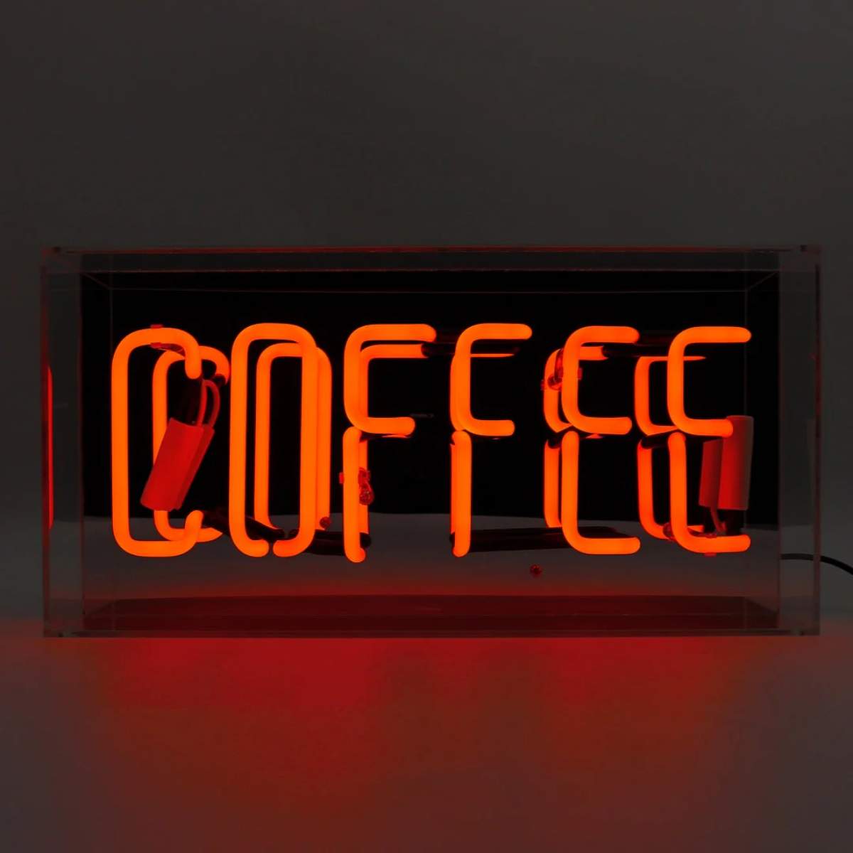 Locomocean Acrylic Box Neon - Coffee Red