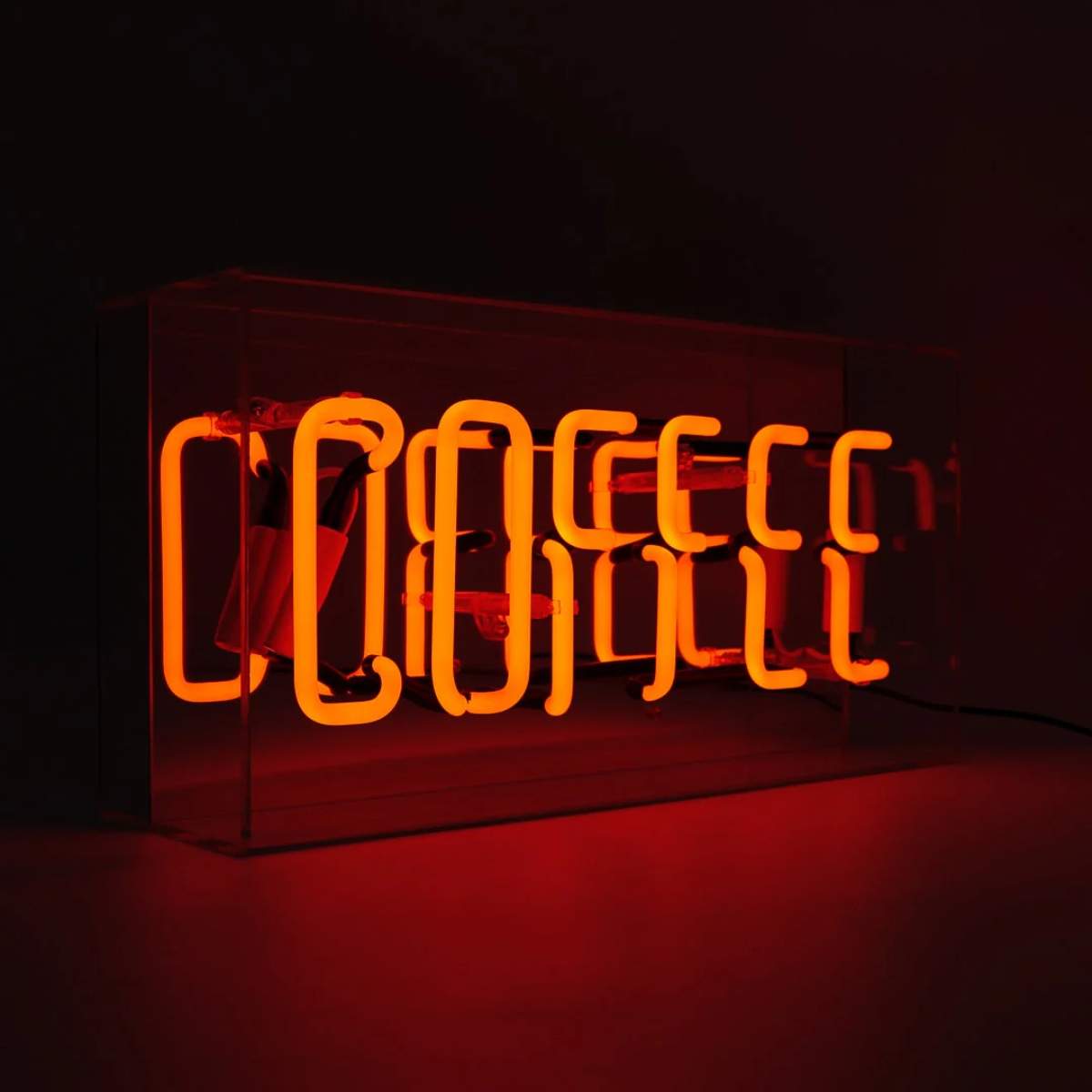 Locomocean Acrylic Box Neon - Coffee Red