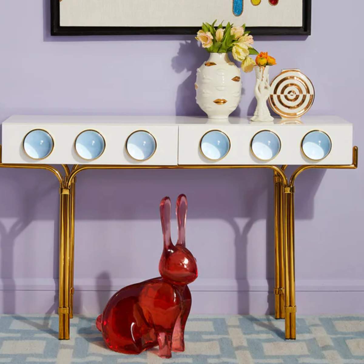 Jonathan Adler Acrylic Rabbit Objet