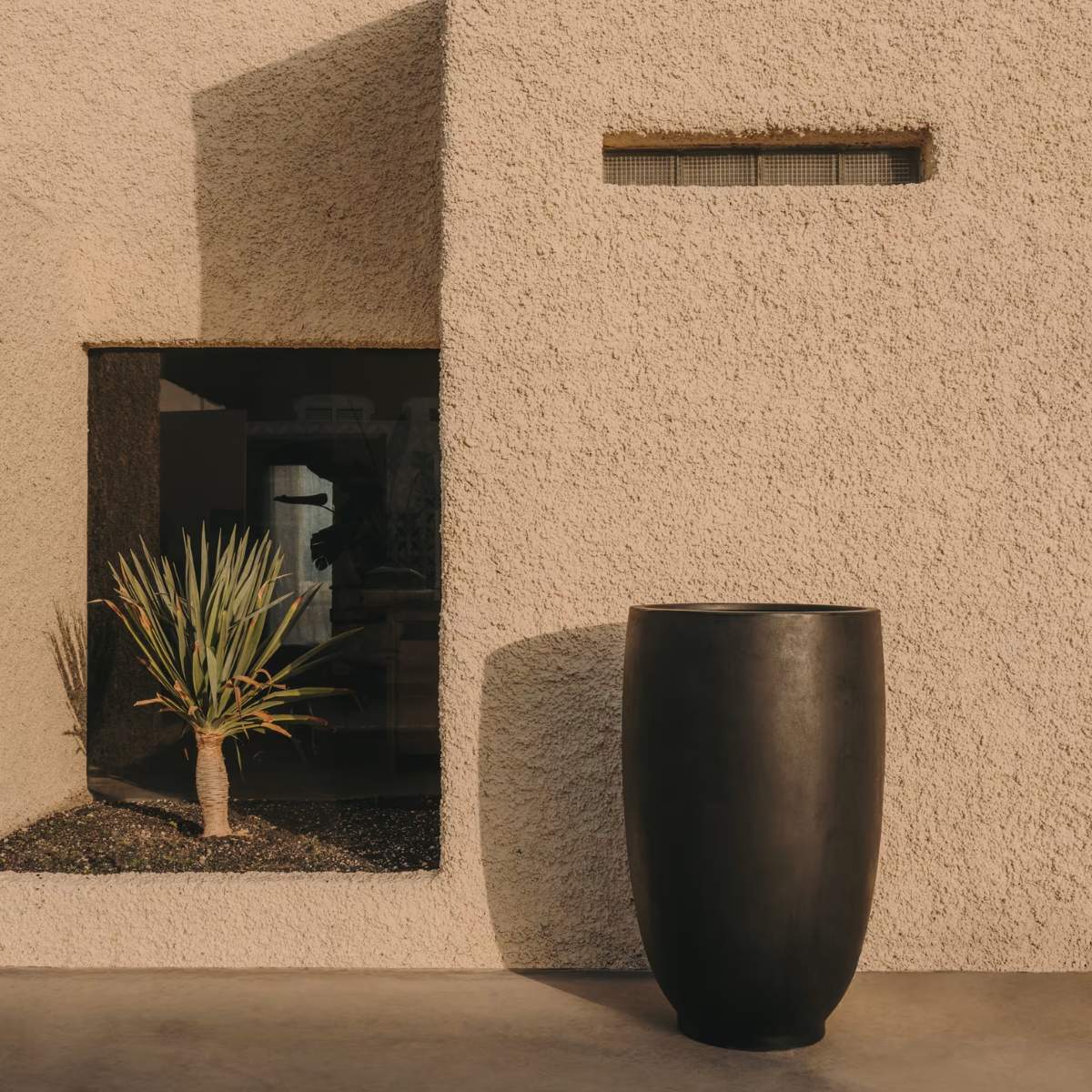 Kave Home Aiguablava White Cement Planter Ø 75 cm