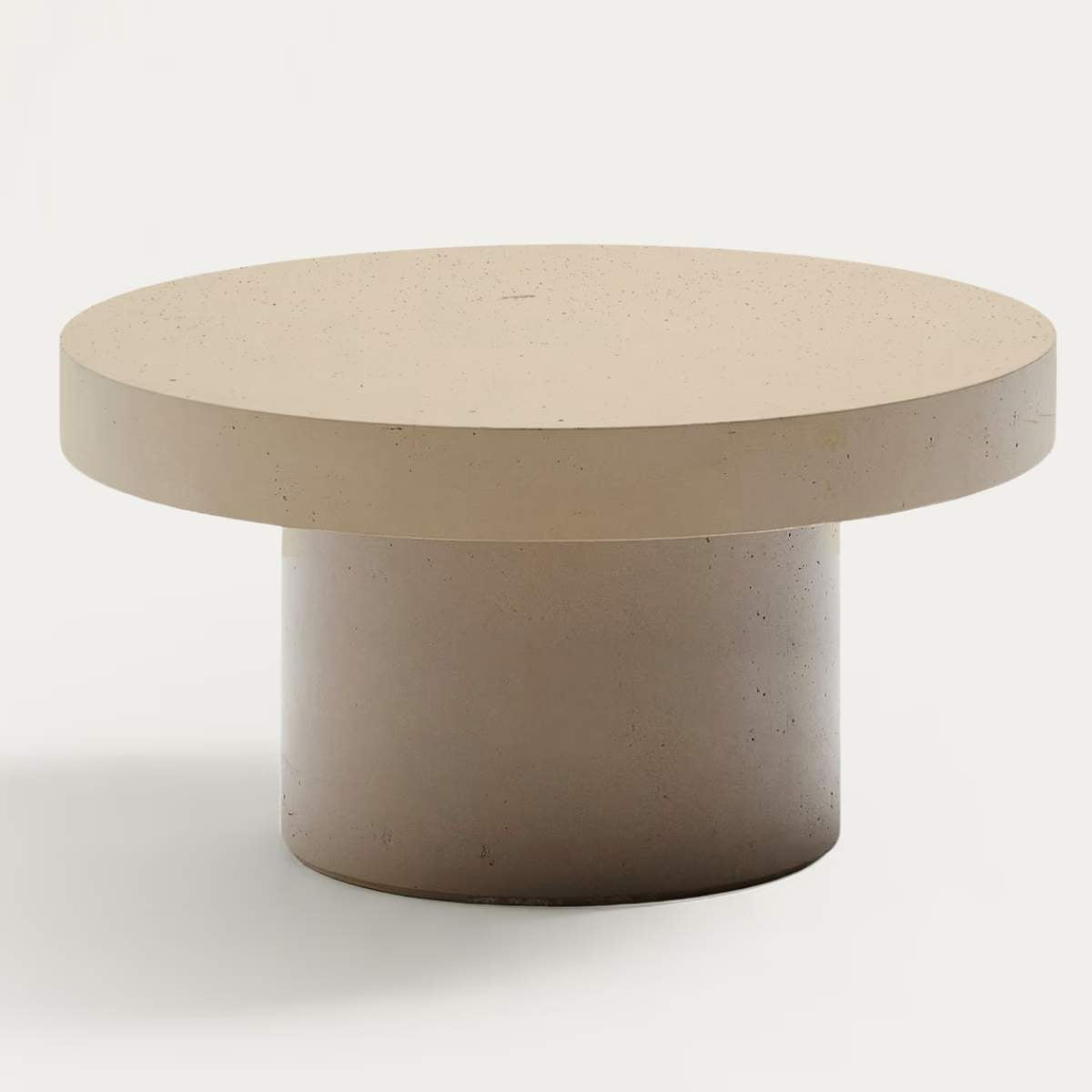 Kave Home Aiguablava terracotta cement coffee table Ø90cm