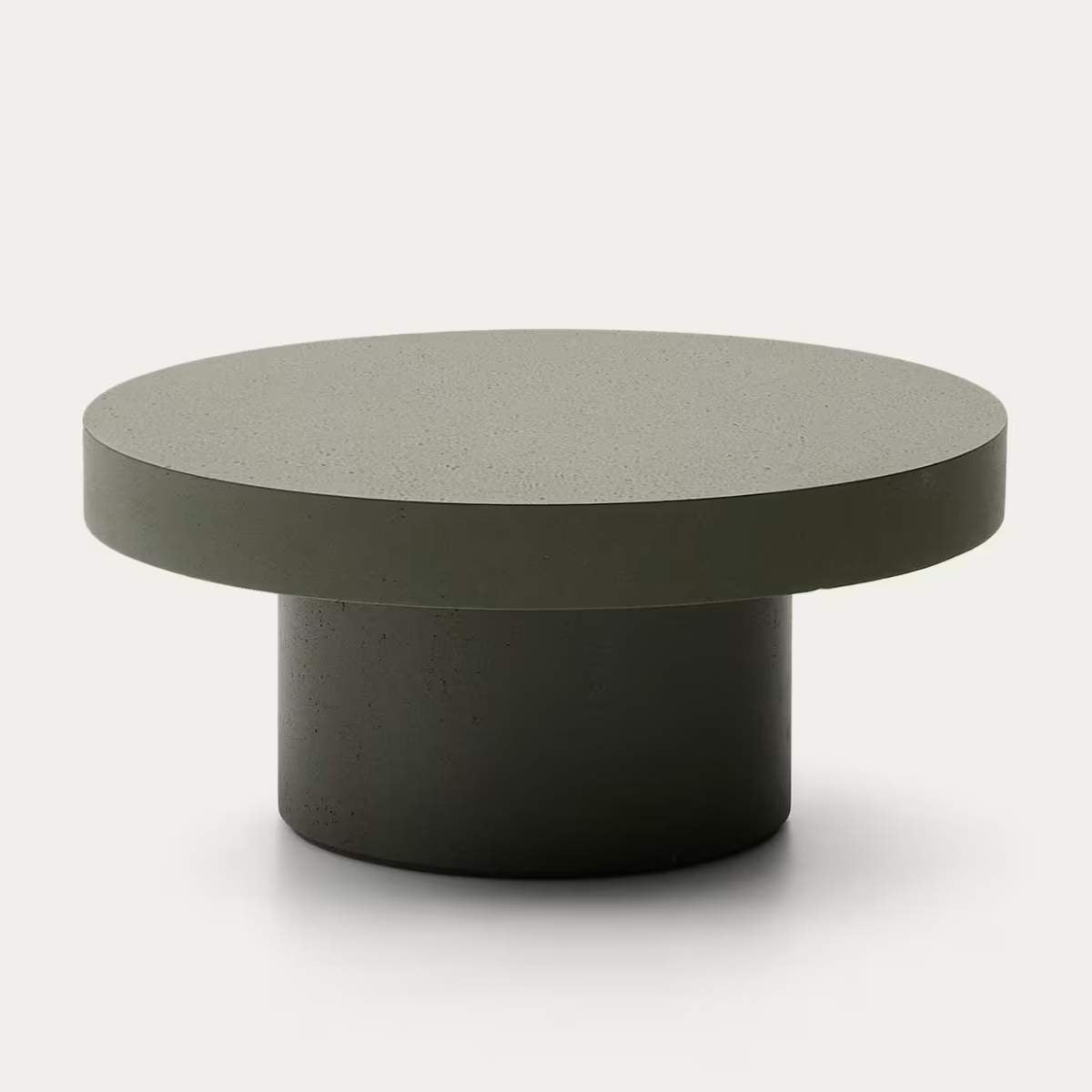 Kave Home Aiguablava terracotta cement coffee table Ø66cm
