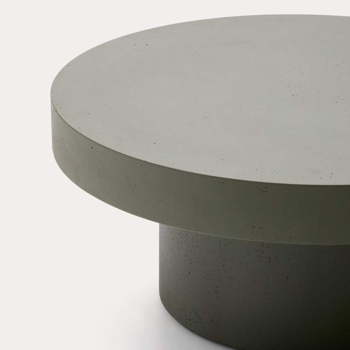 Kave Home Aiguablava terracotta cement coffee table Ø66cm