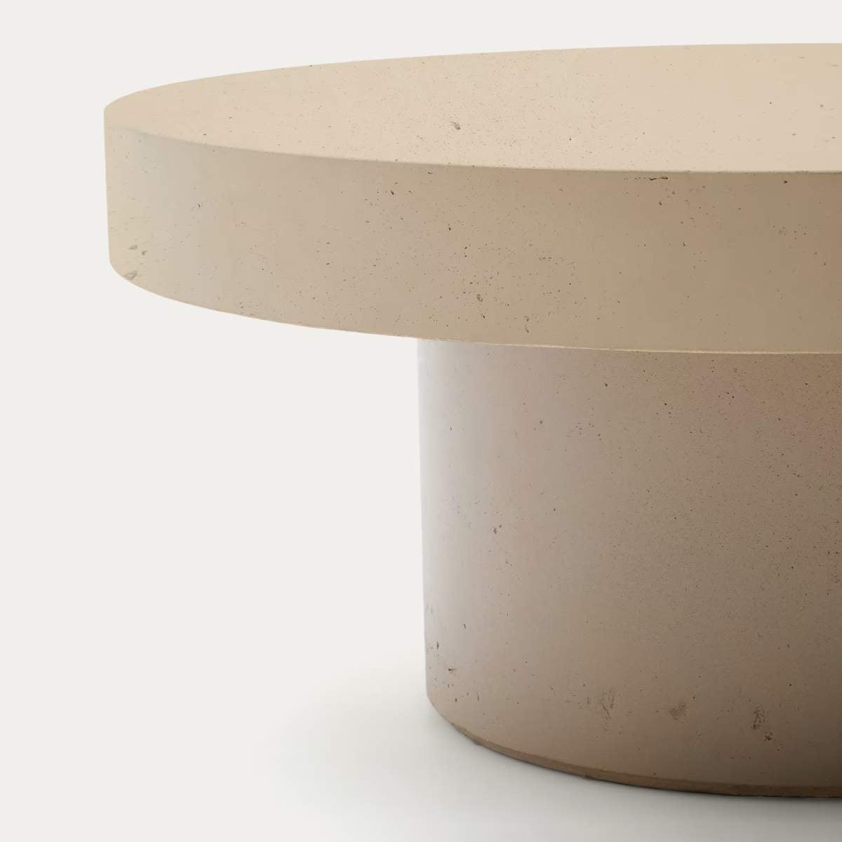Kave Home Aiguablava terracotta cement coffee table Ø90cm