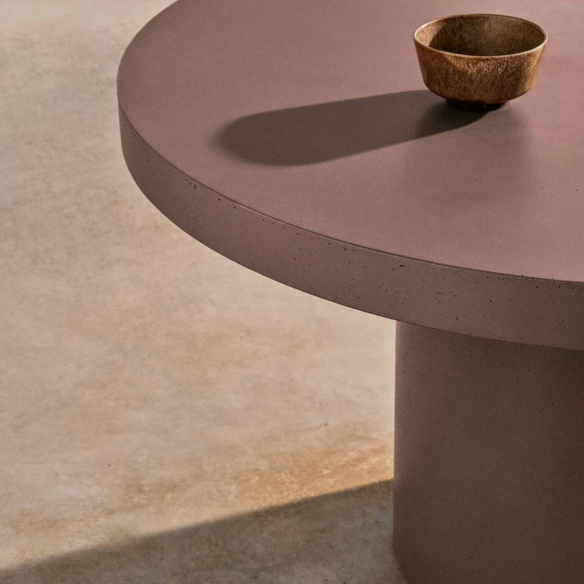 Kave Home Aiguablava terracotta cement round table Ø120cm