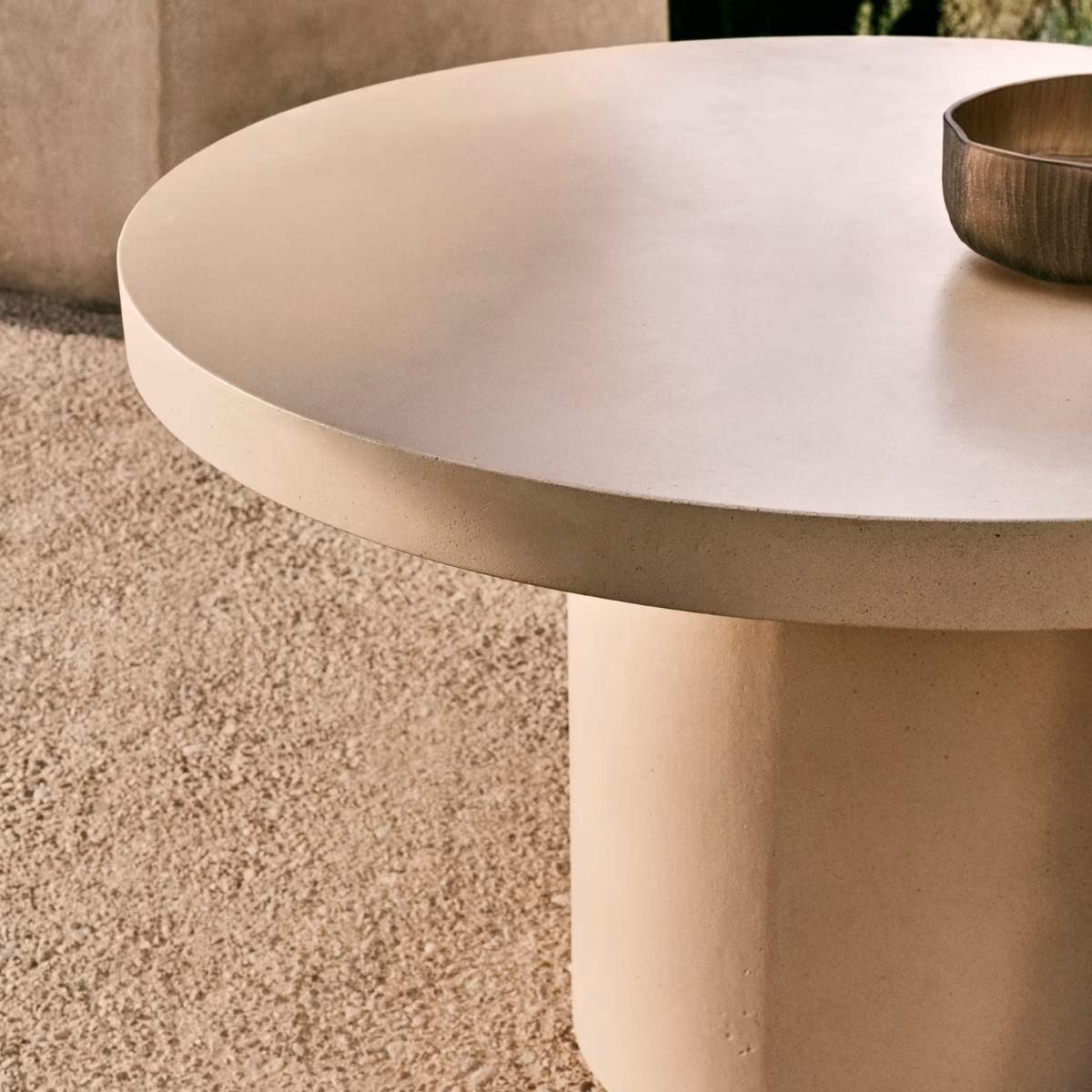 Kave Home Aiguablava terracotta cement round table Ø120cm
