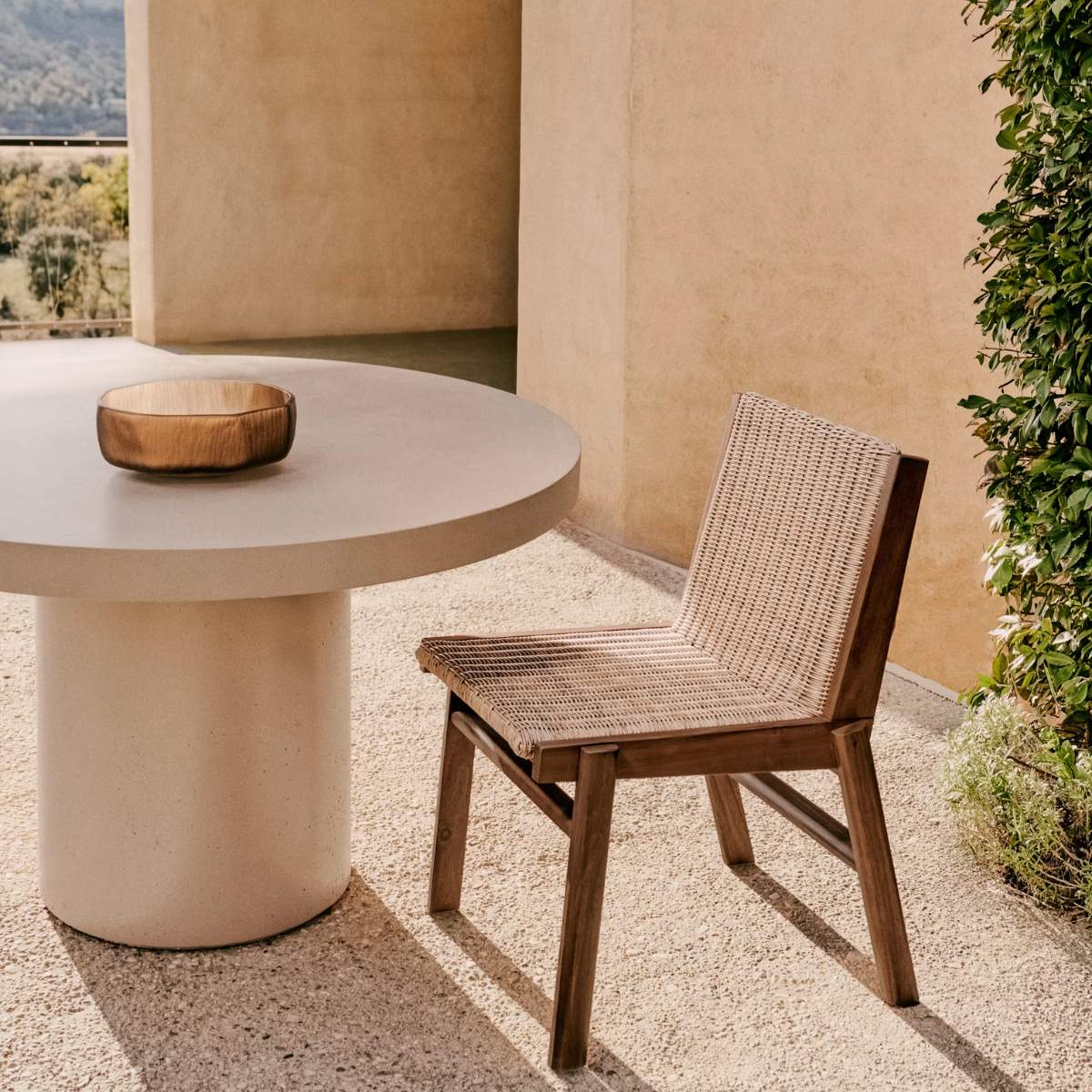 Kave Home Aiguablava terracotta cement round table Ø120cm