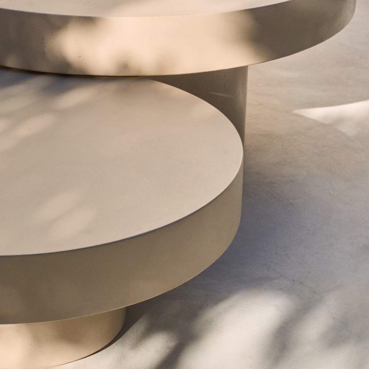 Kave Home Aiguablava terracotta cement coffee table Ø90cm