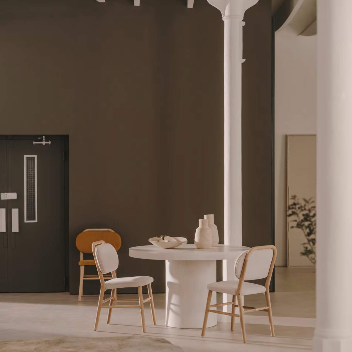 Kave Home Aiguablava terracotta cement round table Ø120cm