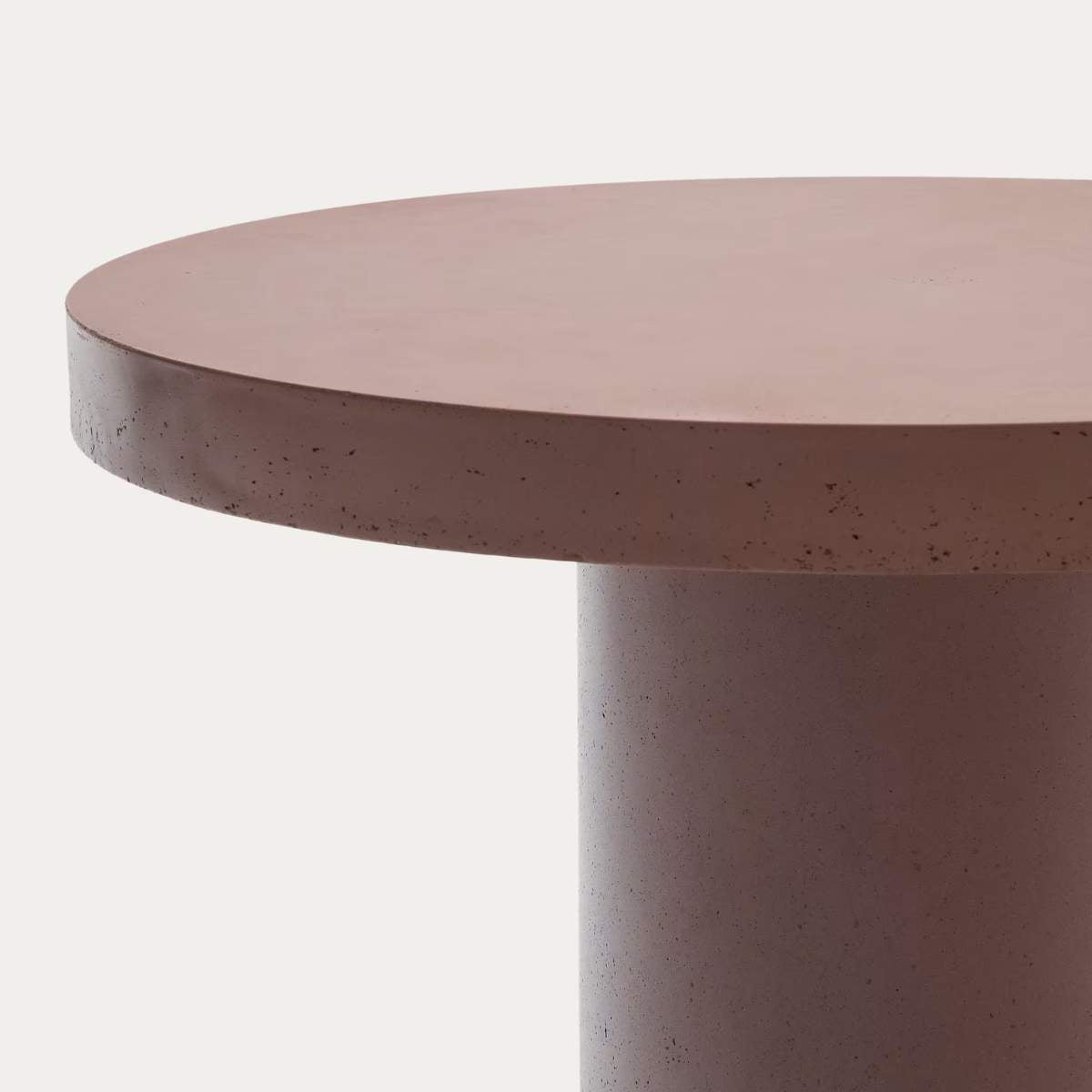 Kave Home Aiguablava terracotta cement round table Ø90cm