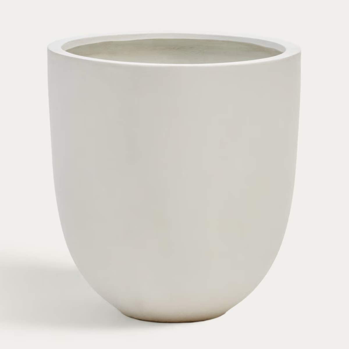 Kave Home Aiguablava plant pot in white cement, Ø 56 cm