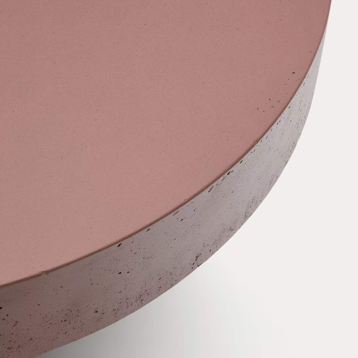 Kave Home Aiguablava terracotta cement coffee table Ø90cm
