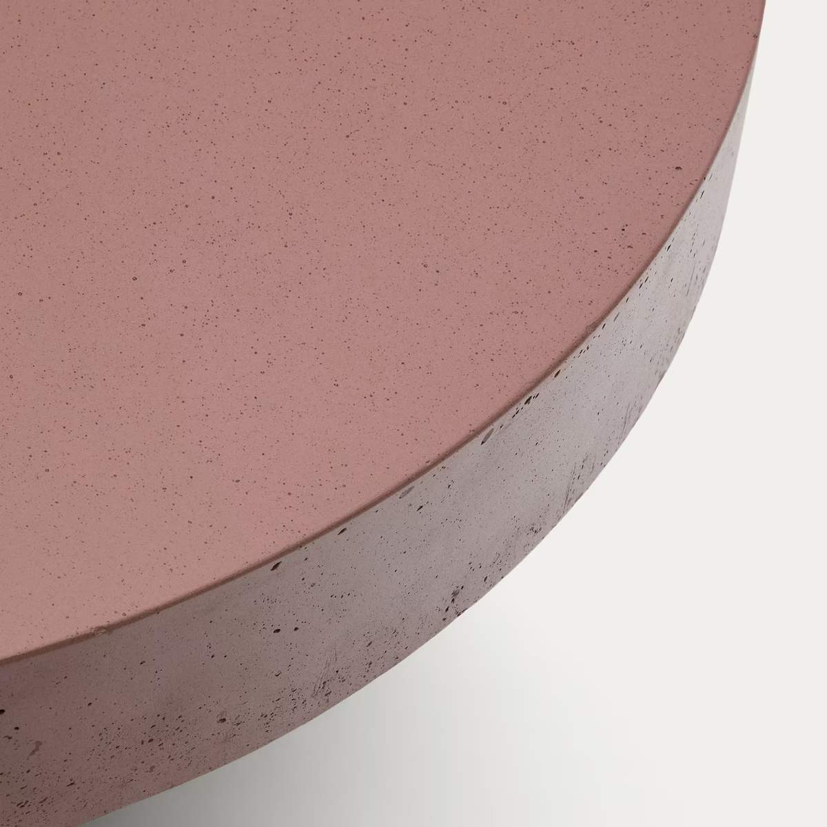 Kave Home Aiguablava terracotta cement coffee table Ø66cm