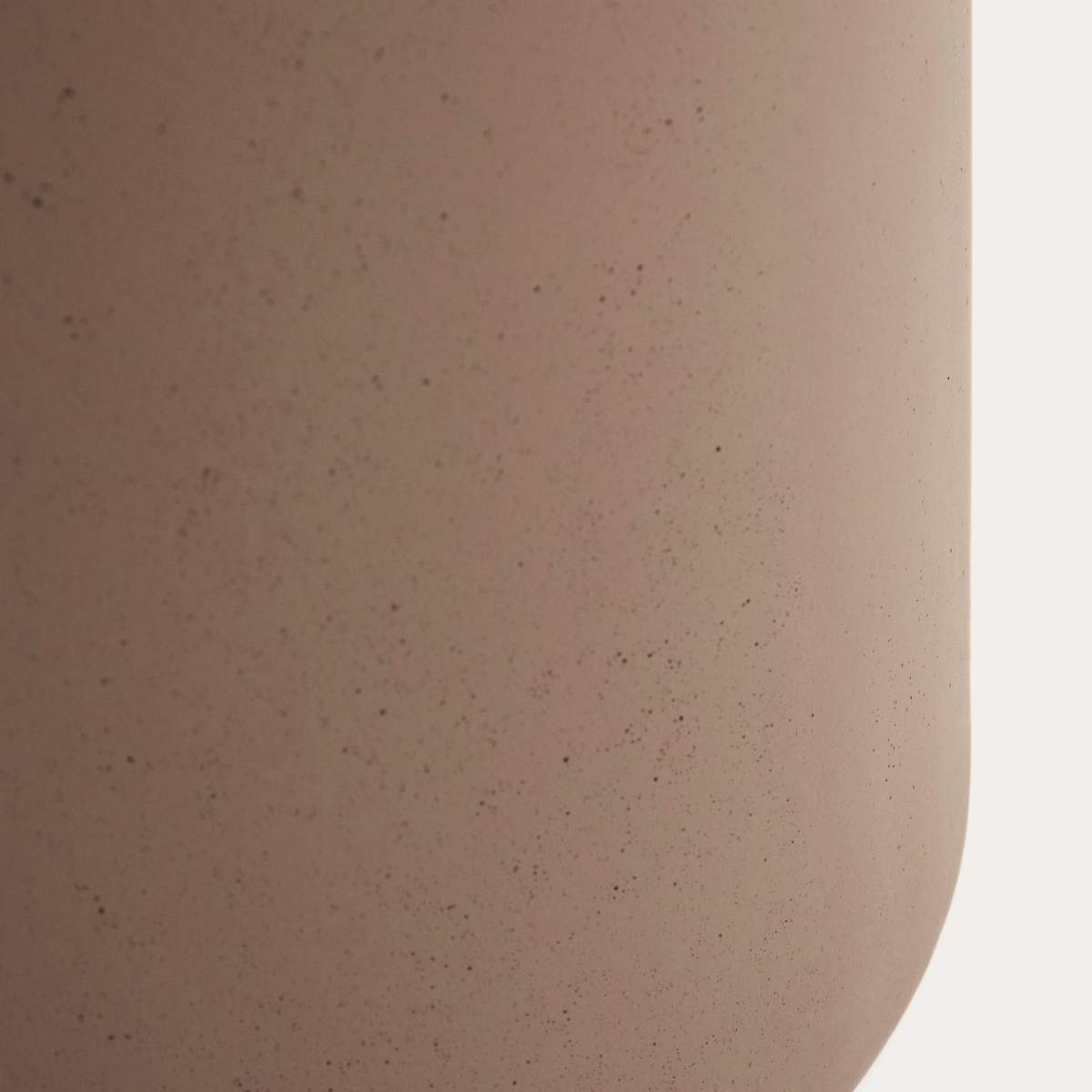 Kave Home Aiguablava brown cement planter Ø 52cm