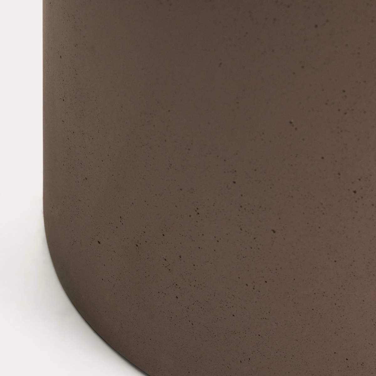 Kave Home Aiguablava brown cement planter Ø 42cm