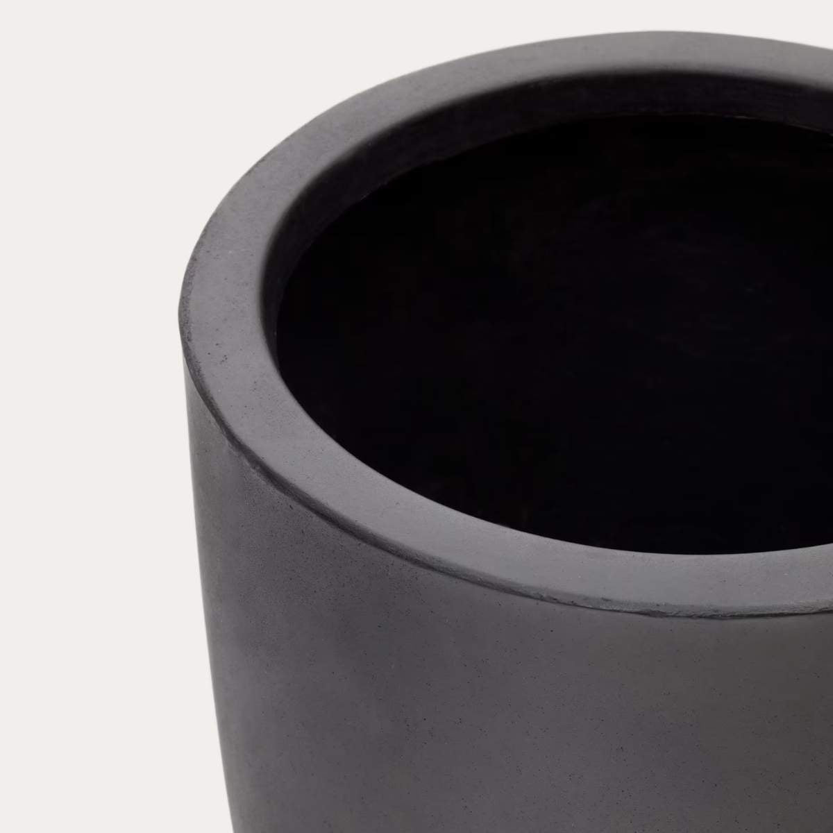 Kave Home Aiguablava plant pot in white cement, Ø 39 cm