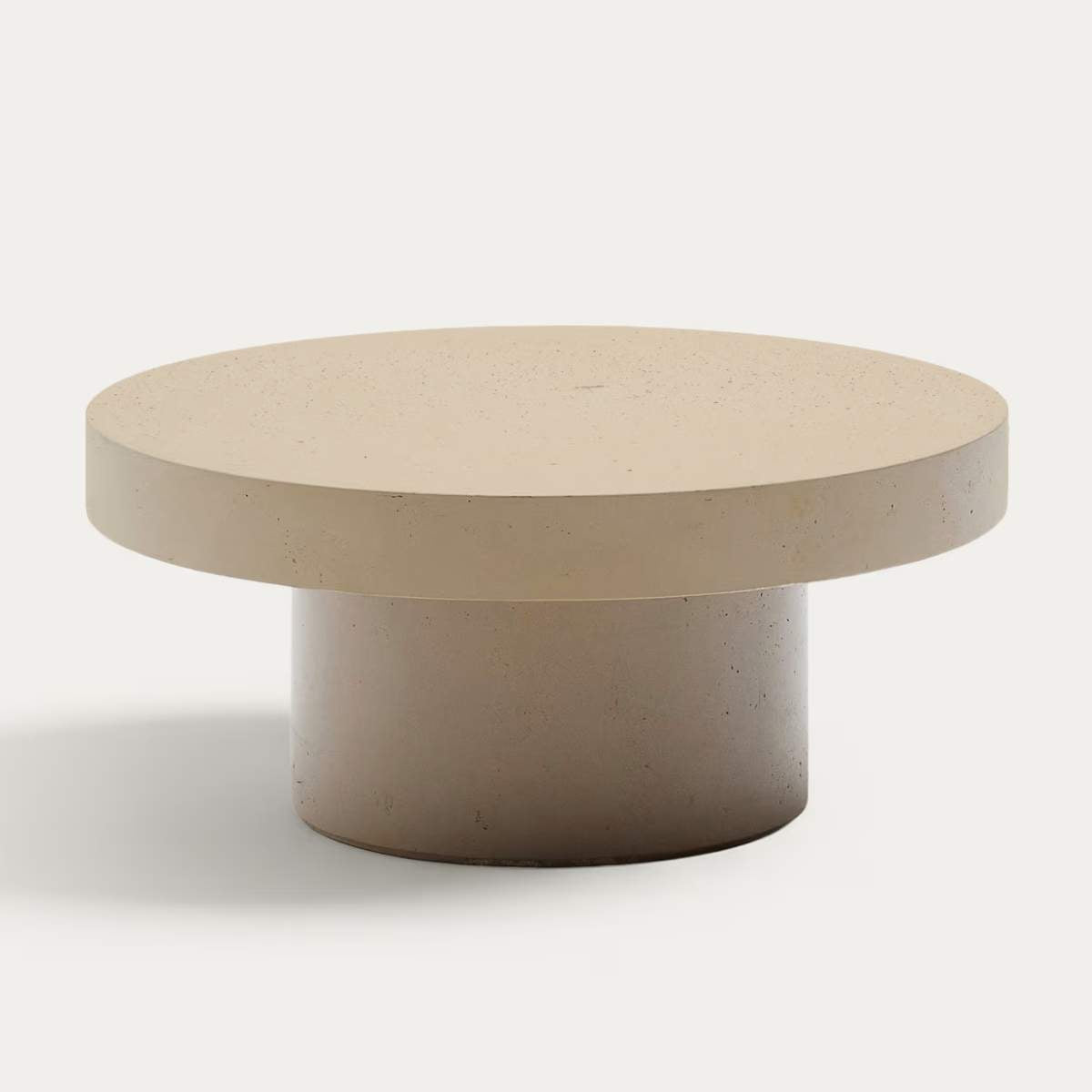 Kave Home Aiguablava terracotta cement coffee table Ø66cm