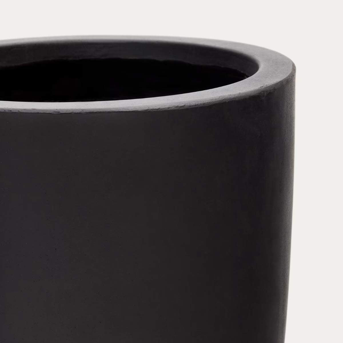 Kave Home Aiguablava plant pot in white cement, Ø 39 cm