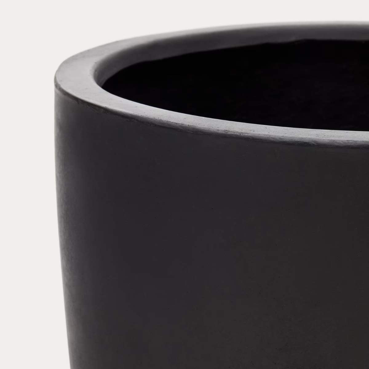 Kave Home Aiguablava plant pot in white cement, Ø 56 cm