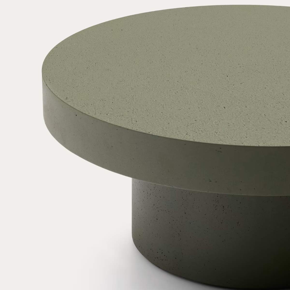 Kave Home Aiguablava terracotta cement coffee table Ø90cm