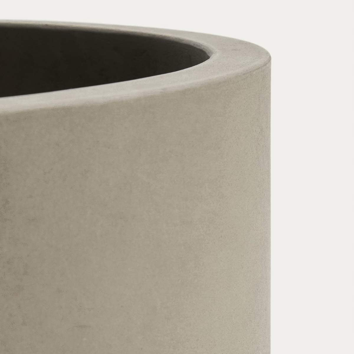Kave Home Aiguablava brown cement planter Ø 52cm