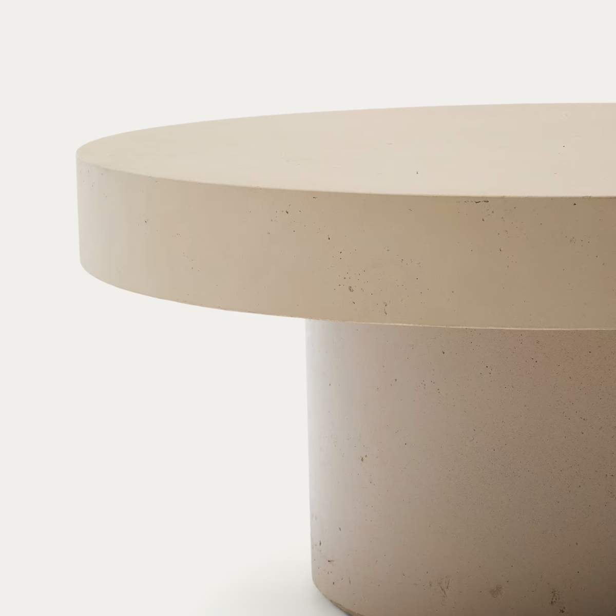 Kave Home Aiguablava terracotta cement coffee table Ø66cm