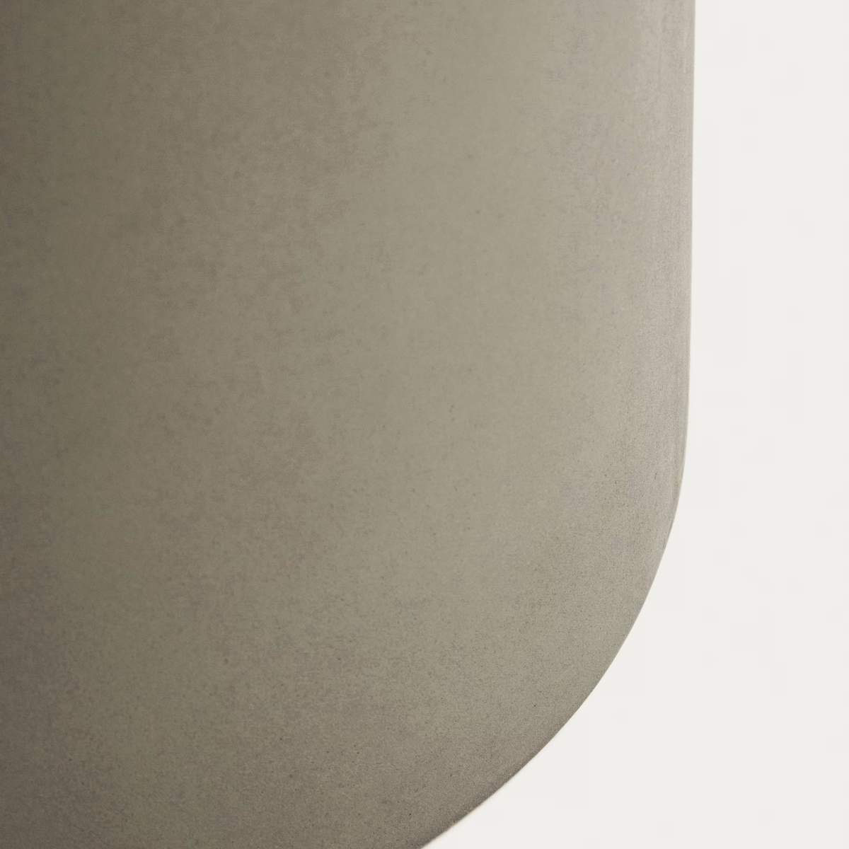 Kave Home Aiguablava brown cement planter Ø 42cm
