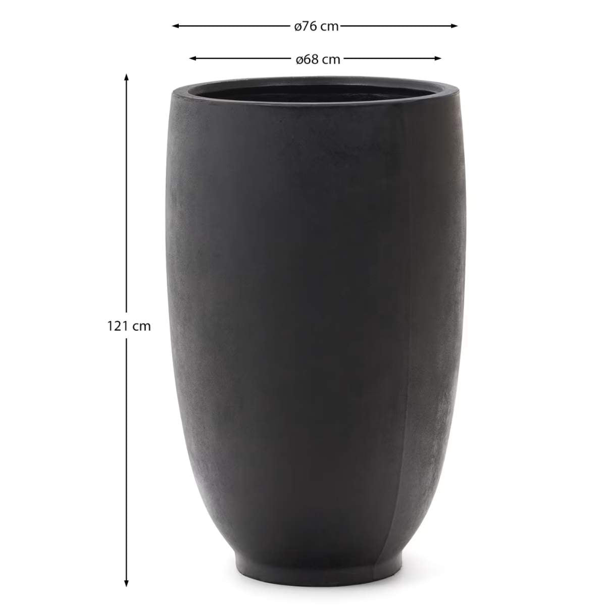 Kave Home Aiguablava White Cement Planter Ø 75 cm