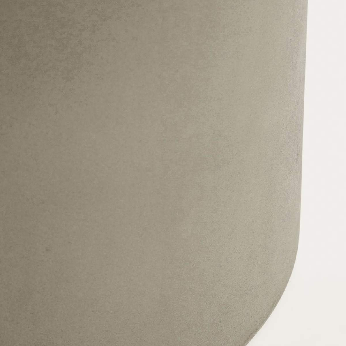Kave Home Aiguablava brown cement planter Ø 52cm