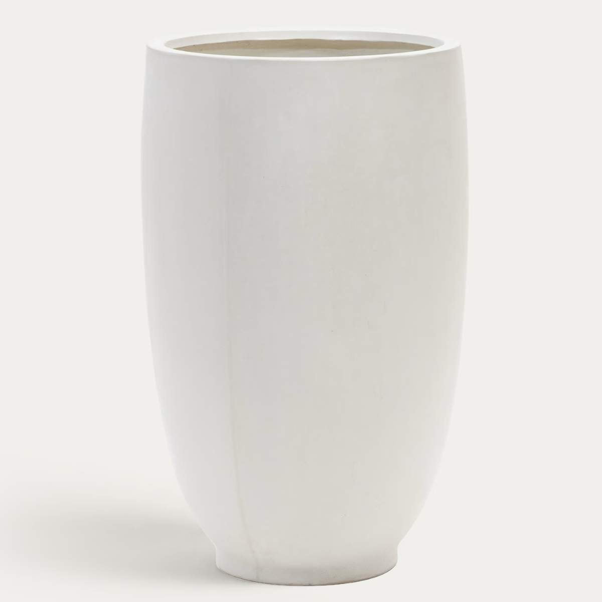 Kave Home Aiguablava White Cement Planter Ø 75 cm