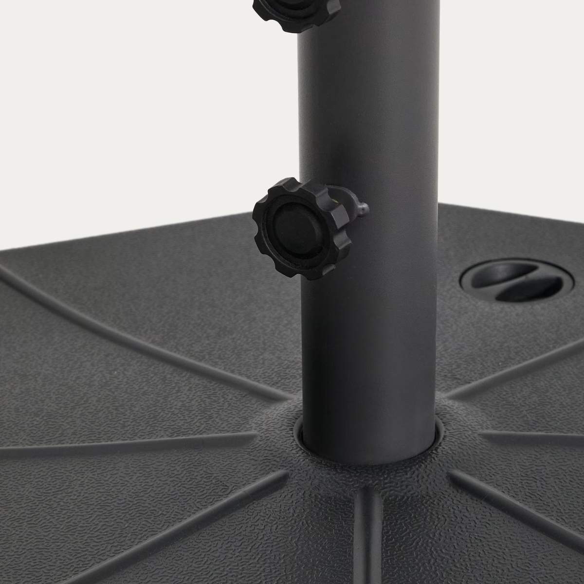 Kave Home Aimar plastic parasol base with central pole Ø60cm