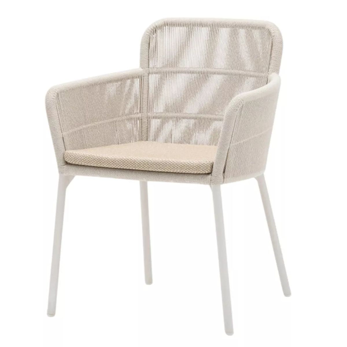 Vincent Shepherd Akari Dining Chair with Almond Seat Cushion