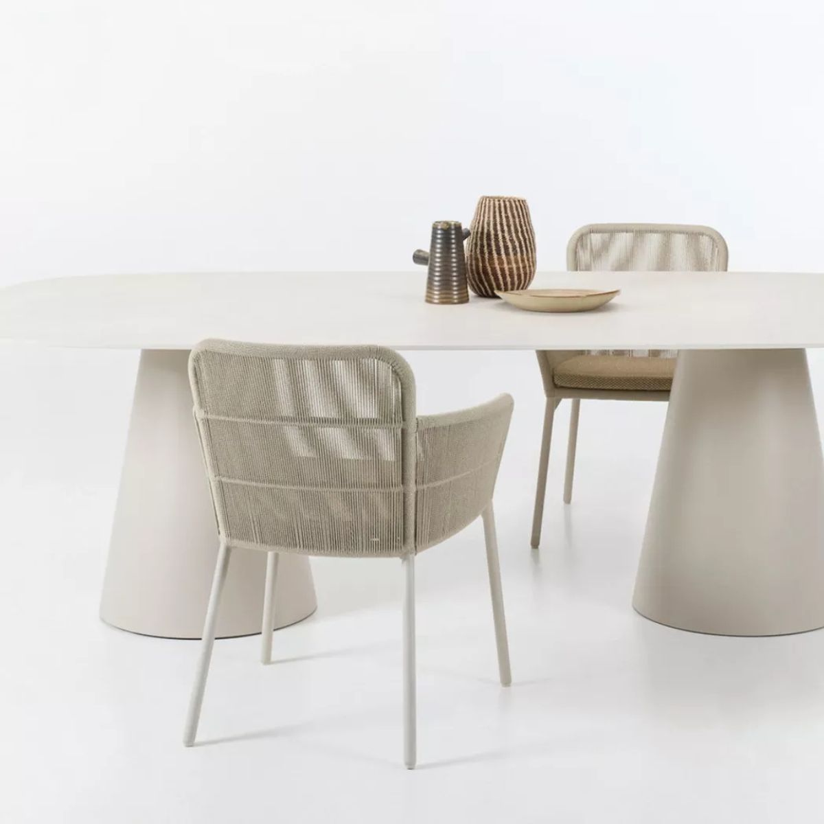 Vincent Shepherd Akari Dining Chair with Almond Seat Cushion