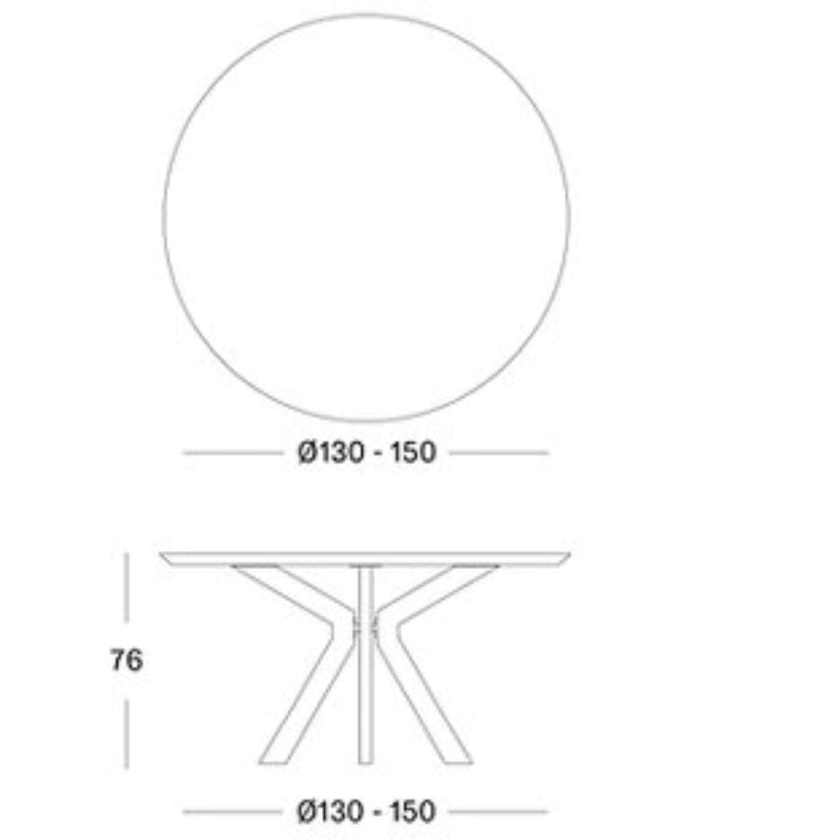 Vincent Shepherd Albert Round Dining Table 150 cm
