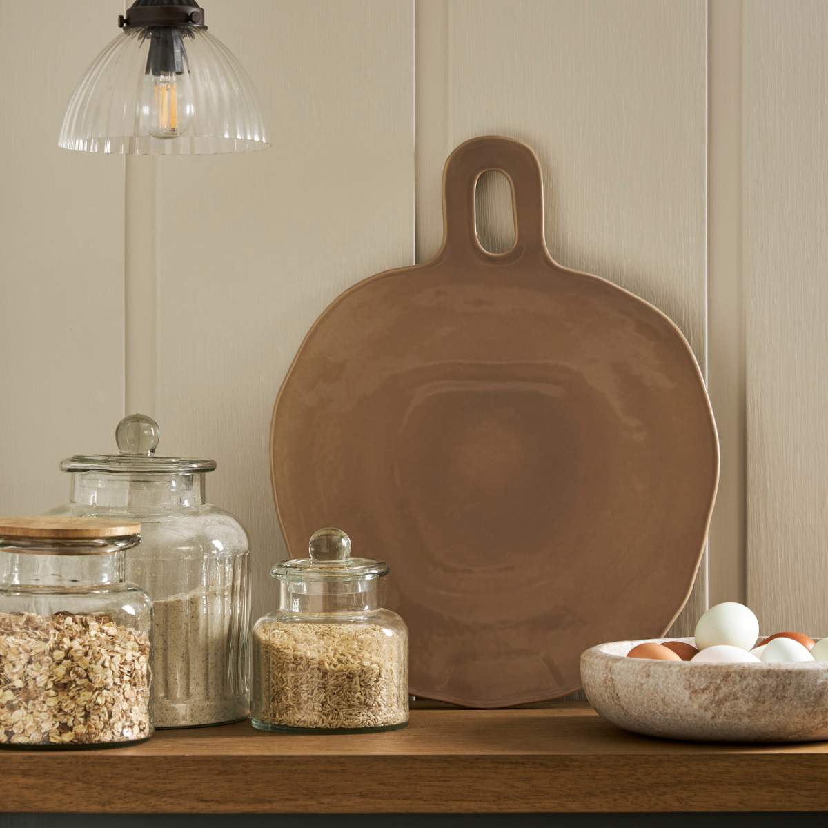 Garden Trading Alderley Round Serving Board Truffle