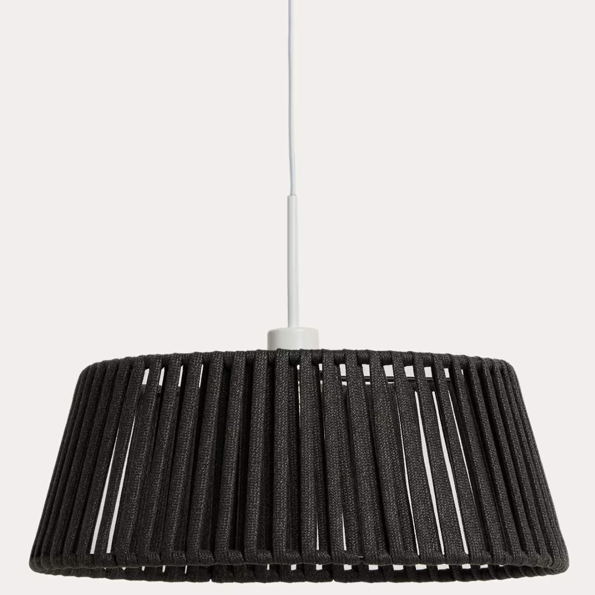 Kave Home Aldet ceiling lamp shade in terracotta flat rope cord Ø46cm