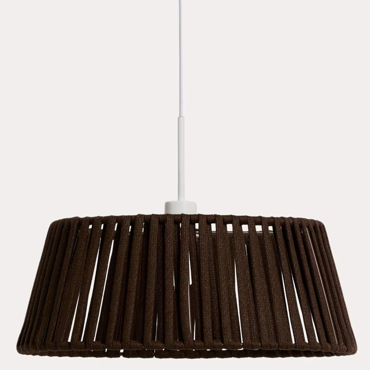 Kave Home Aldet ceiling lamp shade in terracotta flat rope cord Ø46cm