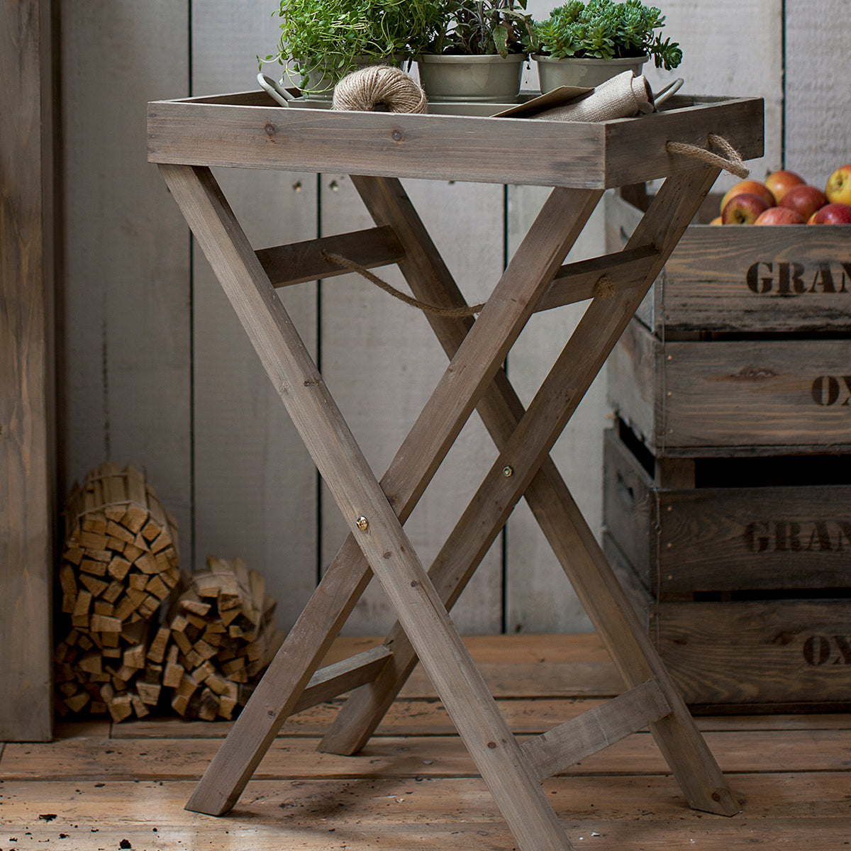 Garden Trading Aldsworth Butlers Tray - Natural - lifestyle