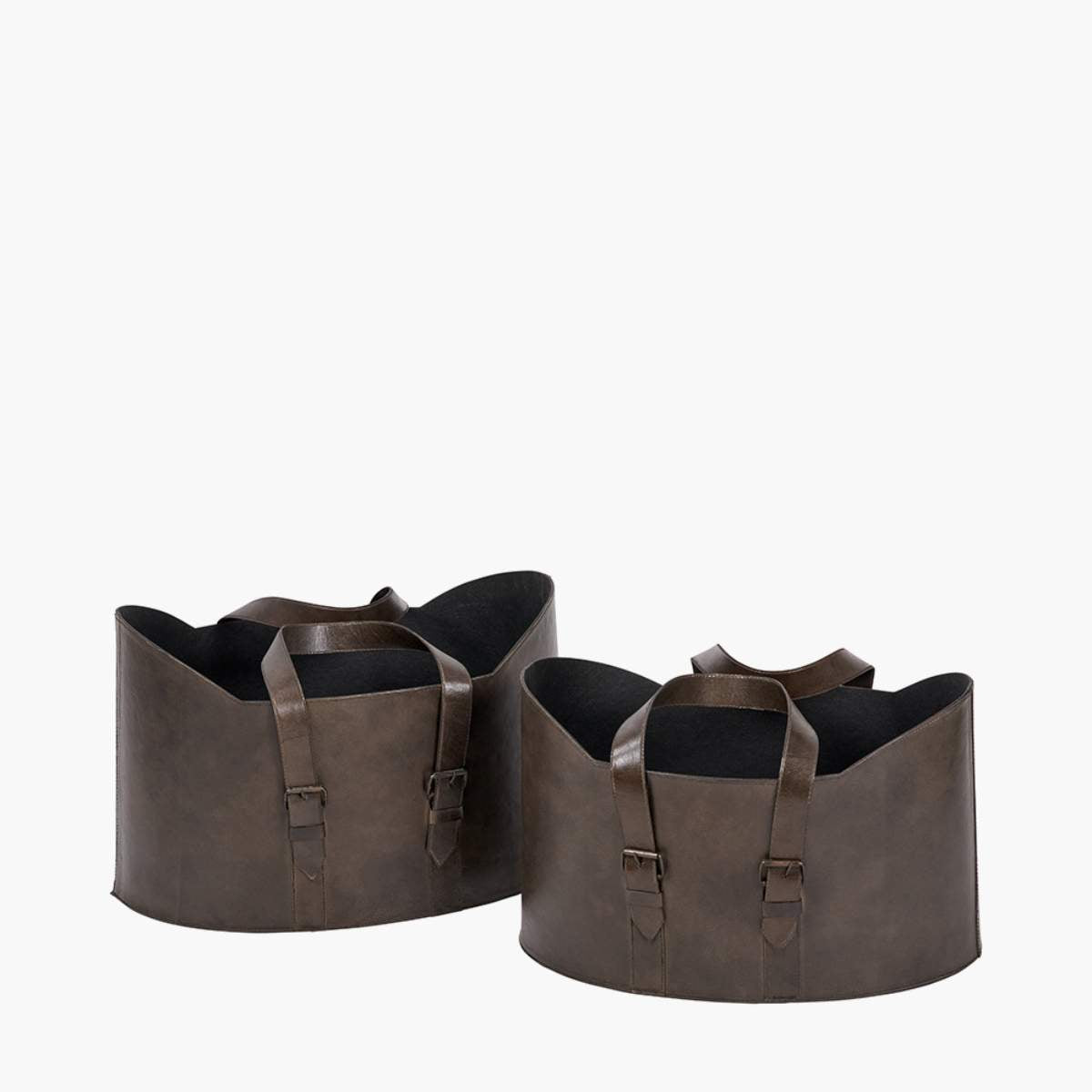 Beau&Co Alessio S/2 Leather Handled Storage