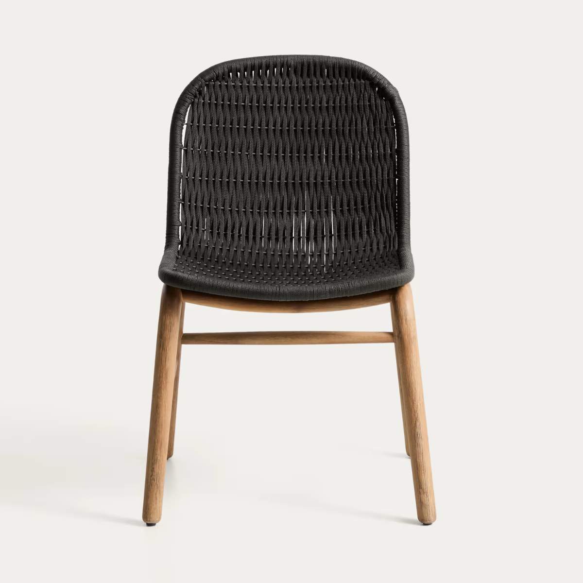 Kave Home Alipa chair in FSC 100% solid acacia wood and ecru rope cord