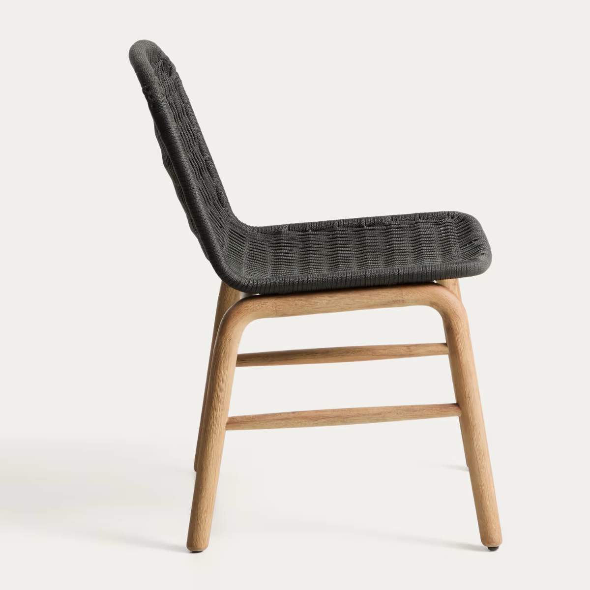 Kave Home Alipa chair in FSC 100% solid acacia wood and ecru rope cord